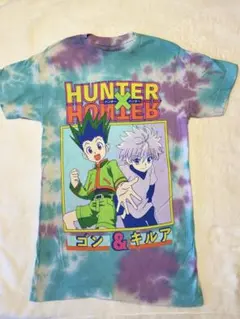 古着　ハンターハンターHUNTER×HUNTER タイダイ　ゴン＆キルア　XS