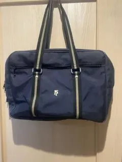 スクールバック　ナイロン　紺青色　美品