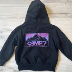 CAMP7 フード付きパーカー 黒
