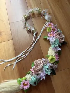 ラプンツェル　カチューシャ　ヘアアクセサリー　ウィッグ