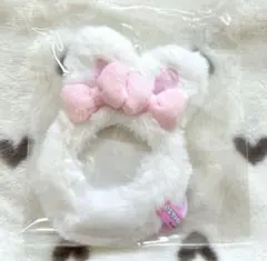 PLAZA エスターバニー ぬいぐるみ缶バッジケース　ホワイト プラザ