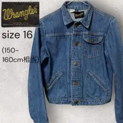 【USA制】Wrangler ラングラー デニムジャケット レディースS 160