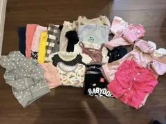 子供服セットまとめ売り　80サイズ　保育園など28点　女の子　靴トップスなど