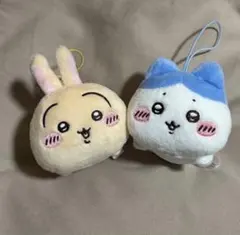 限定品ちいかわ うさぎ ハチワレ ぬいぐるみ マスコット 2点セットのサムネイル