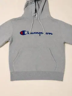 【Sサイズ】Champion チャンピオン ロゴ プルオーバー パーカー グレーのサムネイル