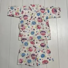 キッズ 甚平 130cm あじさい柄