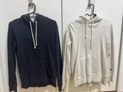 Champion パーカー ネイビー ホワイト 2点セット