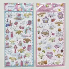 【海外限定】 シナモロール 立体ステッカー 2枚セット シナモン