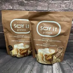 SOY it protein カフェラテ味 ソイプロテイン スプーン付き✖️2袋