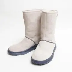 【未使用級】I LOVE UGG ムートンブーツ スエード ボア ドクロ24cm