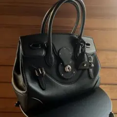 エスプレッソ　ラルフローレン リッキーバッグ　ソフトリッキー　ブラック エスプレッソ様専用 ラルフローレン リッキーバッグ ソフト