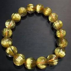 ⭐︎【天然】タイチンルチルクオーツ ブレスレット 11mm 35g