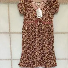 ベロアワンピース 120 【未使用】女の子