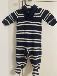 Ralph Lauren ストライプロンパース 6M 75 ニット