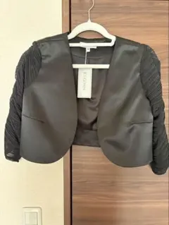 結婚式やお呼ばれにぴったり）ブラックボレロ