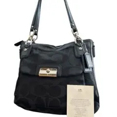 【極美品】COACH コーチ　肩掛け トートバッグ　シグネチャー　保存袋付き
