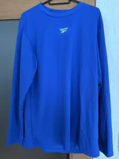 Reebok 青 長袖シャツ LL