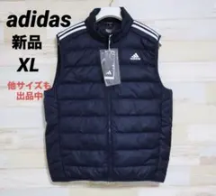 新品 アディダス　adidas メンズ　エッセンシャルズ ダウンベスト　ネイビー