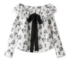 新品未使用、試着のみ✨FRAY ID 2wayラッフルブラウス