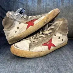 【最終値下げ】GOLDEN  FRANCY ハイカット スニーカー GOLDEN GOOSE FRANCY フランシー ハイカット ダメージ加工
