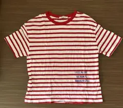 ZARA ザラ　TRAFALUC レディース　ボーダー赤　半袖Tシャツ　Sのサムネイル