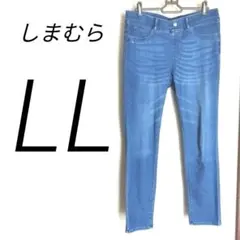 【NAVY】【しまむら】レディース スキニーデニムパンツ ブルーのサムネイル
