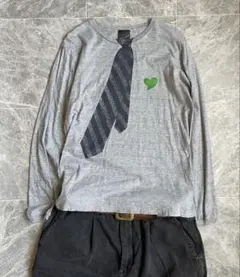ゆ*う様 90s 00s archive Y2K 短丈プリントロンTシャツのサムネイル