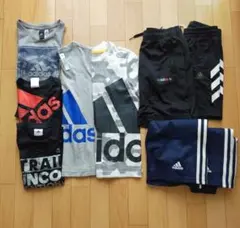 新品4点含む9点】まとめ売り アディダス 男の子 150 Tシャツ ボトムス 