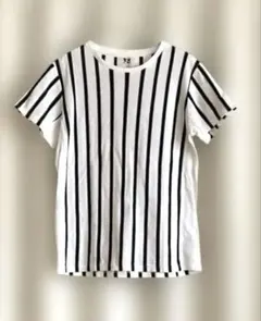 アーバンリサーチ　メンズブラック グレー　ストライプ Tシャツ ホワイト38