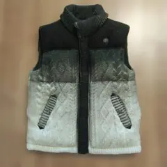DIESEL ニットベスト 人気 レア 中古・古着通販】DIESEL (ディーゼル) M-Sifnos ニットベスト 黄緑