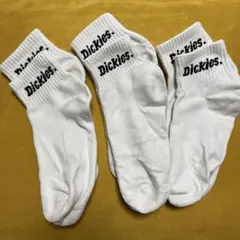 Dickies ホワイトソックス 3足セット　25-27cm