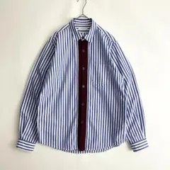 美品 TOMORROWLAND (iz) ニット切替デザインシャツ S