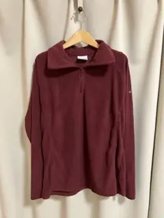 Columbia フリース ハーフジップ バーガンディ