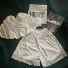 bridal bloom ビスチェオフホワイトc65フレアパンツ　パット付