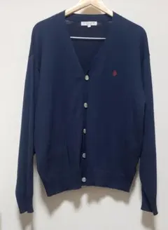 U.S. POLO ASSN. カーディガン Lサイズ メンズ ネイビー 通勤