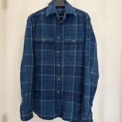 POLO RALPH LAUREN ネイビー チェック柄 シャツ XS