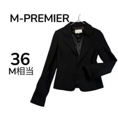 【M相当】M-PREMIER テーラードジャケット ブラック 36のサムネイル