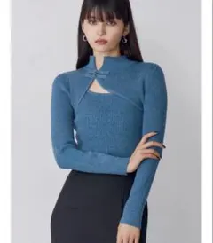 MURUA チャイナタイトニット