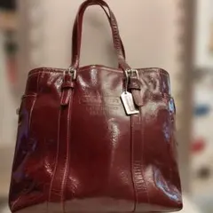 極美品 ロンシャン レジェンド パテントレザー ドクターバッグ