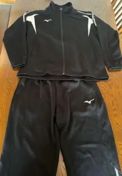 Mizuno トレーニングウエア2XL ブラック/ホワイト