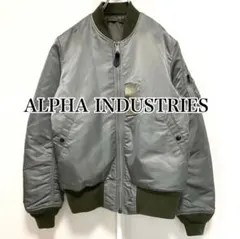 ALPHA MA-1 フライトジャケット　セージグリーン　リバーシブル　M