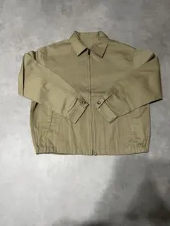 【新品】GUベージュ ジッパー付き ブルゾン　M