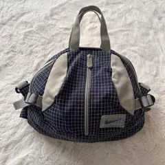 Nike＊ナイキ＊ネイビー＊チェック柄＊リュック＊ウエストポーチ＊90s