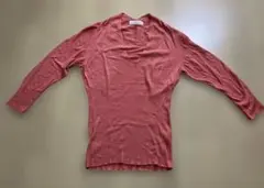 レキップ　ヨシエイナバ　七分袖　ニット　カットソー ピンク　シルク混　M