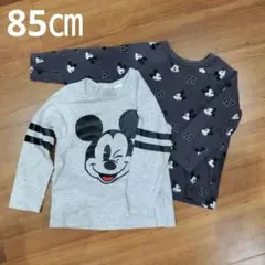 ベビー服 ロンT 長袖 H&M ミッキー 85㎝ 12-18M