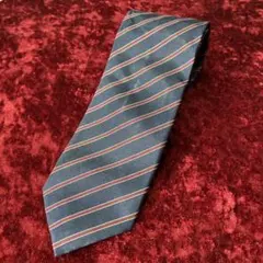 スタイリッシュ PRADA プラダ レジメンタル シルクネクタイ