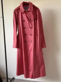 WHISTLES ウイッスルズ　ピンク トレンチコート ダブルブレスト