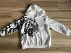 トラ柄フード付きパーカー