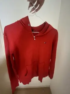 TOMMY HILFIGER ジップアップパーカー レッドのサムネイル