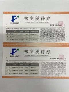 FUJITA KANKO 株主優待券 2枚組